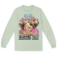 Matcha Easter Day Cow Long Sleeve Tee - NancyCooperArtShop