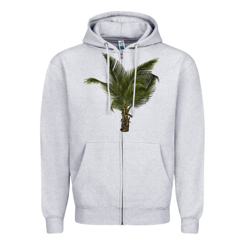 Palm Tree Zipper Hoodie by LillyAllenDesigns | Teevron