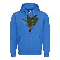 True Royal palm tree Zipper Hoodie - LillyAllenDesigns