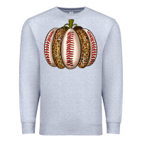 Heather Grey Baseball Pumpkin Premium Sweatshirt - texasbilliewilder