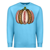 Ocean Blue Baseball Pumpkin Premium Sweatshirt - texasbilliewilder