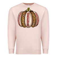 Pale Pink Baseball Pumpkin Premium Sweatshirt - texasbilliewilder