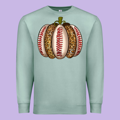 Baseball Pumpkin Premium Sweatshirt Designed By Texasbilliewilder