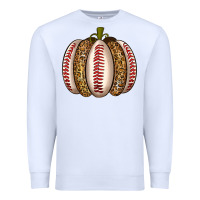 White Baseball Pumpkin Premium Sweatshirt - texasbilliewilder