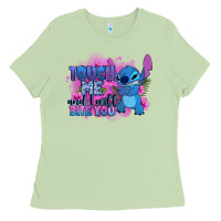 Matcha touch me and i will bite you stitch Ladies Tee - Zillion Design Studio