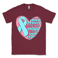 Burgundy survivor malia Classic Tee - MaliasSmallBusiness