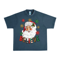 Midnight Navy Believe Christmas Urban Heavy Tee - NancyCooperArtShop