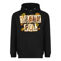Black Thankful with Plate Heavyweight Hoodie - texasbilliewilder