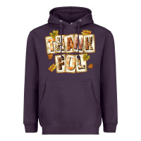 Plum Thankful with Plate Heavyweight Hoodie - texasbilliewilder