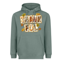 Sage Thankful with Plate Heavyweight Hoodie - texasbilliewilder