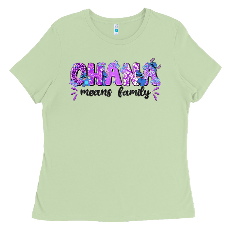Ohana Means Family With Stitch Ladies Tee by texasbilliewilder | Teevron