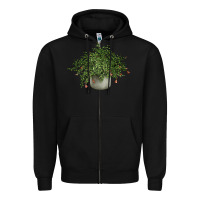 Black Dwarf Pomegranate Tree Illustrations Zipper Hoodie - LillyAllenDesigns