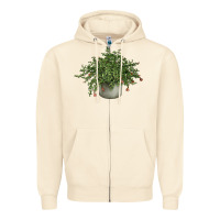 Sandshell Dwarf Pomegranate Tree Illustrations Zipper Hoodie - LillyAllenDesigns