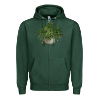 Sports Green Dwarf Pomegranate Tree Illustrations Zipper Hoodie - LillyAllenDesigns