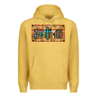 Antique Gold faith license plate Premium Hoodie - JahusDesignShop