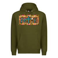 Army Green faith license plate Premium Hoodie - JahusDesignShop