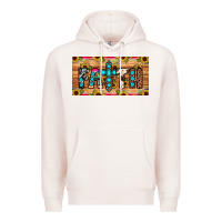 Pale Pink faith license plate Premium Hoodie - JahusDesignShop