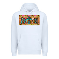 White faith license plate Premium Hoodie - JahusDesignShop