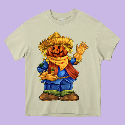 Scarecrow Heavy Core Tee Designed By Fadigitalartstudio