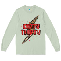 Matcha dirty thirty lightning bolt Long Sleeve Tee - MaliasSmallBusiness