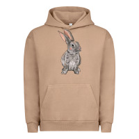 Pigment Burro Easter bunny Urban Hoodie - OliviaCreatesArt