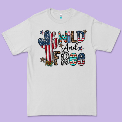 Wild And Free Premium Tee Designed By Cowhidedigitalart