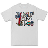 Dove Grey wild and free Premium Tee - CowhideDigitalArt