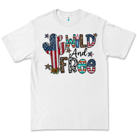 White wild and free Premium Tee - CowhideDigitalArt