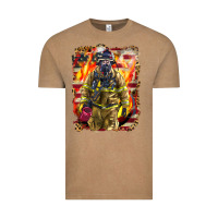 Vintage Coffee Firefighter Fire And American Vintage Tee - LillyAllenDesigns