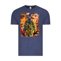 Vintage Denim Firefighter Fire And American Vintage Tee - LillyAllenDesigns