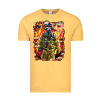 Vintage Mustard Firefighter Fire And American Vintage Tee - LillyAllenDesigns
