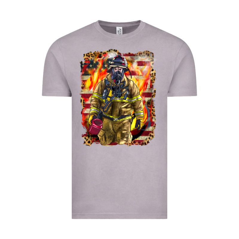 Firefighter Fire And American Vintage Tee by LillyAllenDesigns | Teevron