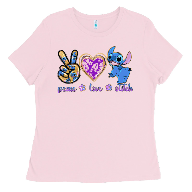 Peace Love Stitch Ladies Tee by texasbilliewilder | Teevron