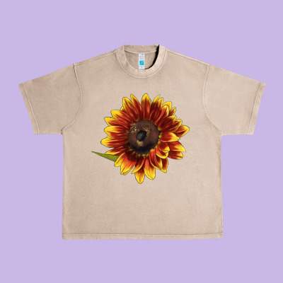 Ring O Fine Sunflower Urban Heavy Tee Designed By Lillyallendesigns