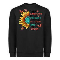 Black they whispered to her you can't withstand the stor Heavyweight Sweatshirt - MaliasSmallBusiness