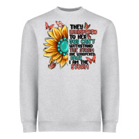 Heather Grey they whispered to her you can't withstand the stor Heavyweight Sweatshirt - MaliasSmallBusiness