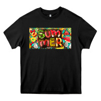 Black summer with fruits license plate Heavy Core Tee - BarkalooDesign