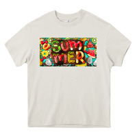 Cream summer with fruits license plate Heavy Core Tee - BarkalooDesign