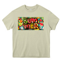 Mossy summer with fruits license plate Heavy Core Tee - BarkalooDesign