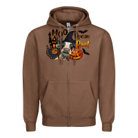 Chestnut Moo I Mean Boo Holstein Cow Zipper Hoodie - LillyAllenDesigns