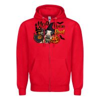 Red Moo I Mean Boo Holstein Cow Zipper Hoodie - LillyAllenDesigns