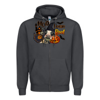 Smoke Moo I Mean Boo Holstein Cow Zipper Hoodie - LillyAllenDesigns