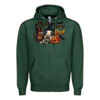 Sports Green Moo I Mean Boo Holstein Cow Zipper Hoodie - LillyAllenDesigns