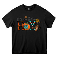 Black welcome to our home Heavy Core Tee - CowhideDigitalArt