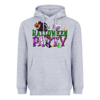 Heather Grey Halloween Party Heavyweight Hoodie - texasbilliewilder