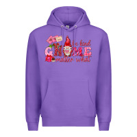 Purple Be kind gnome matter what Valentine's Day Premium Hoodie - HowdyJamesFarm
