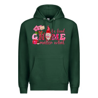 Sports Green Be kind gnome matter what Valentine's Day Premium Hoodie - HowdyJamesFarm