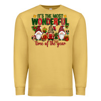 Antique Gold It's the most wonderful time of the year Premium Sweatshirt - NancyCooperArtShop
