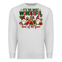 Dove Grey It's the most wonderful time of the year Premium Sweatshirt - NancyCooperArtShop