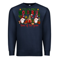 Navy It's the most wonderful time of the year Premium Sweatshirt - NancyCooperArtShop